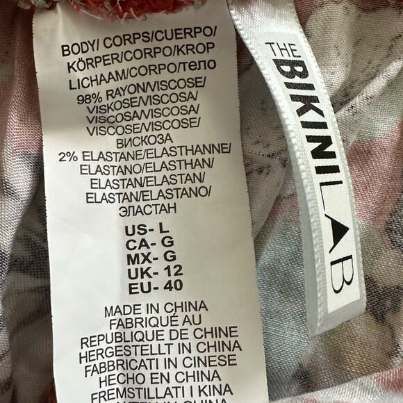 The Bikini Lab Tropical Floral Print Swimsuit Coverup Romper - Picture 5 of 5